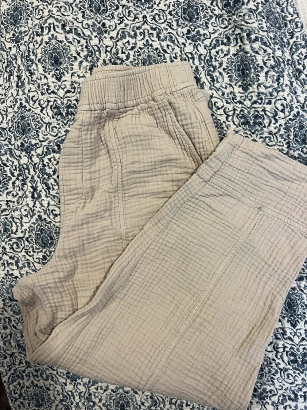 Madewell Beige Gauze Pants
